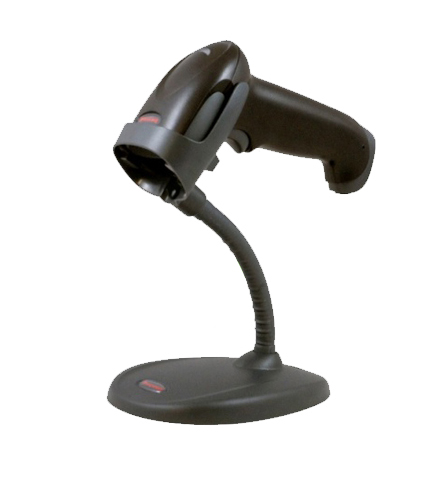 Honeywell Voyager 1250G 1D LINEAR USB Scanner with Flex Neck Stand BLACK